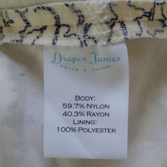 Draper James White & Blue Western Lace 'Rosslyn' Dress - Size 8 - Picture 8 of 10